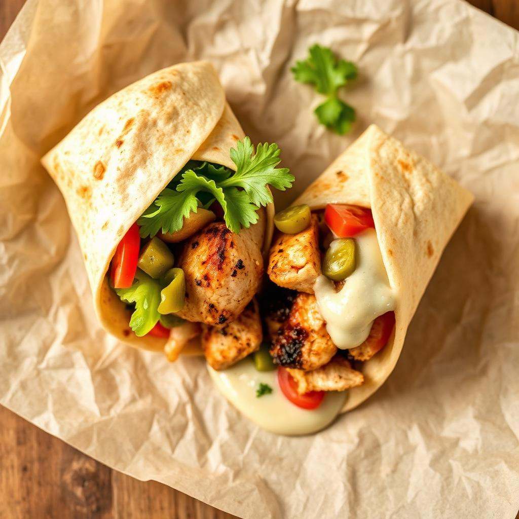 Halal Chicken Shawarma Wrap Recipe Healthy