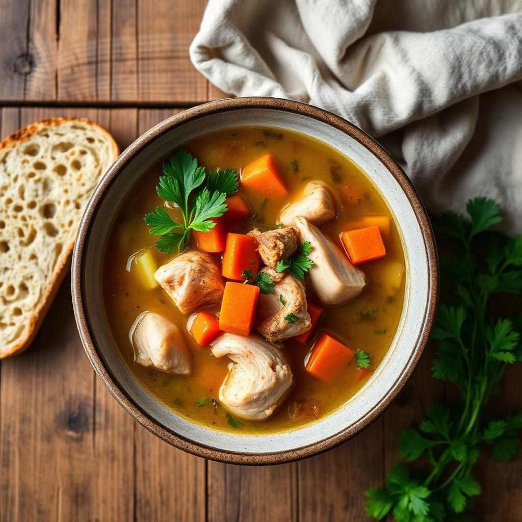 Halal Chicken Vegetable Soup Recipe Healthy