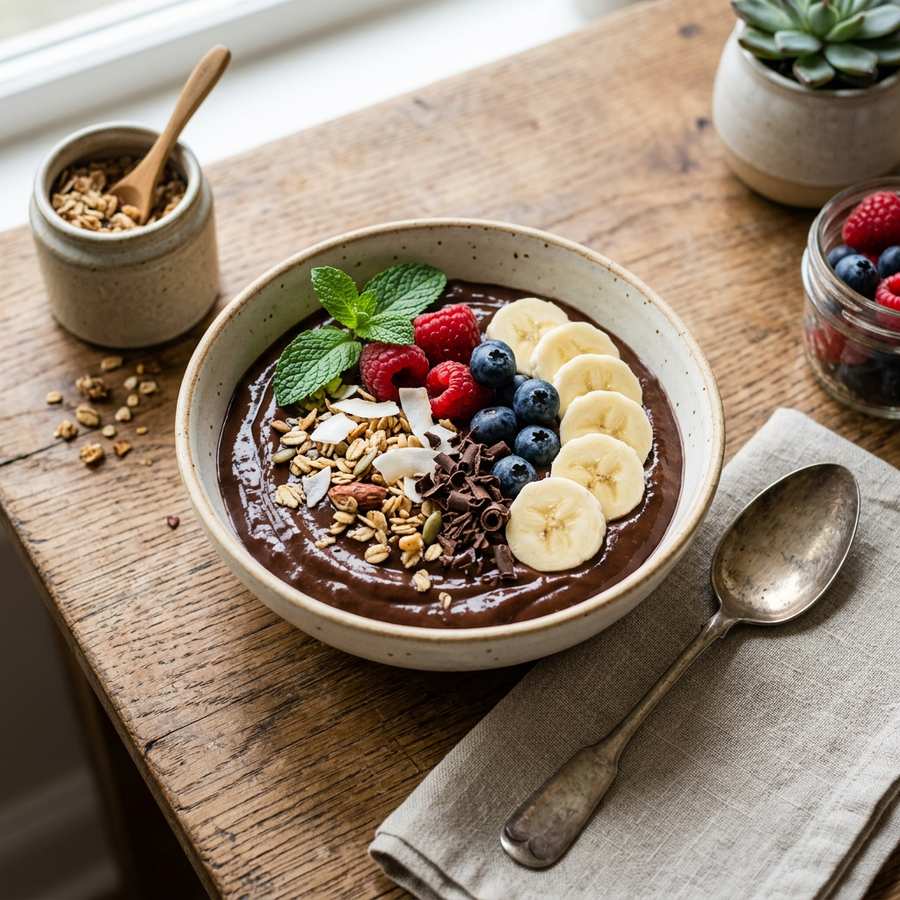 Halal Healthy Chocolate Avocado Breakfast Pudding Recipe
