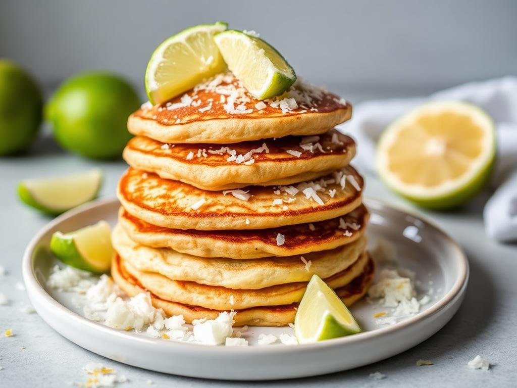 Halal Gluten Free Coconut Lime Pancakes Recipe