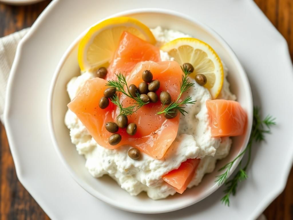 Halal High Protein Cottage Cheese and Smoked Salmon Bowl Recipe