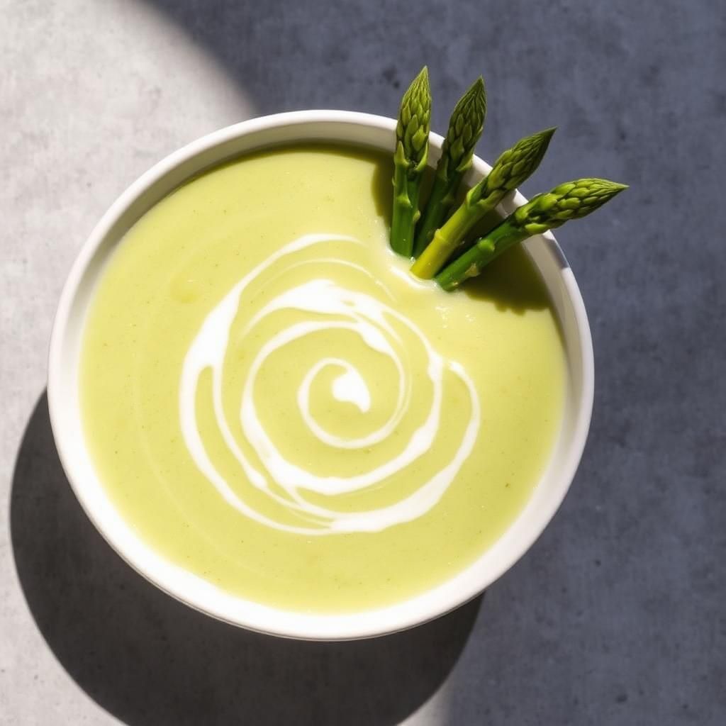 Halal Creamy Asparagus Soup (Healthy)
