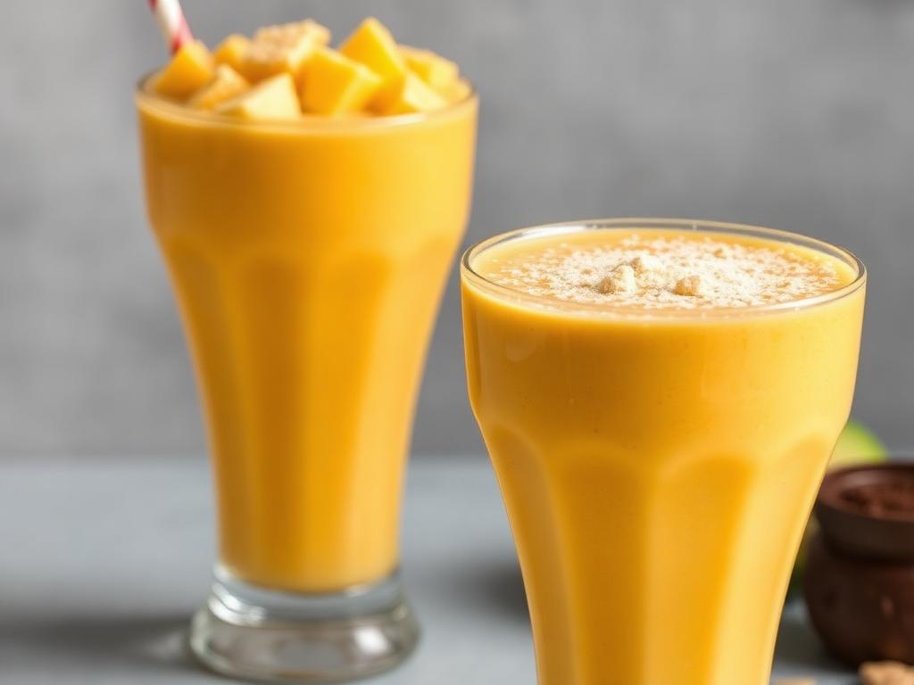 Halal Creamy Avocado Mango Protein Smoothie Recipe
