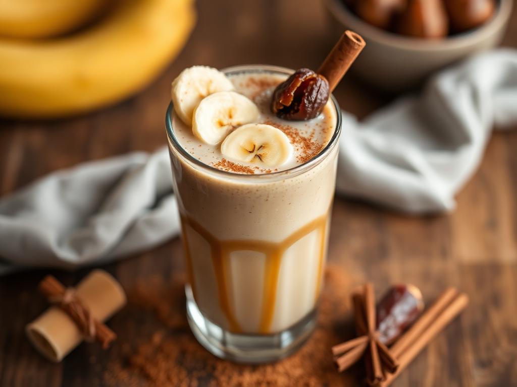 Halal Creamy Banana Date Smoothie