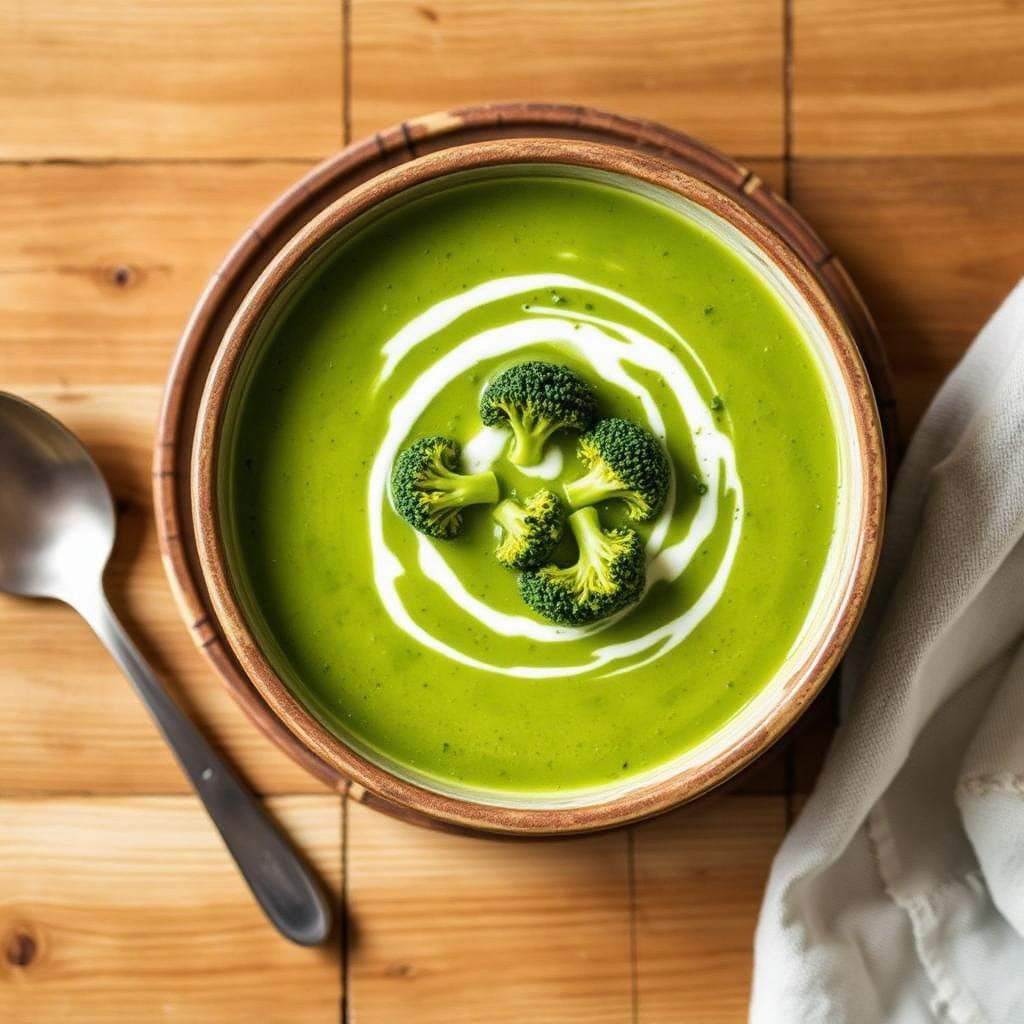 Halal Creamy Broccoli Soup (Dairy-Free)