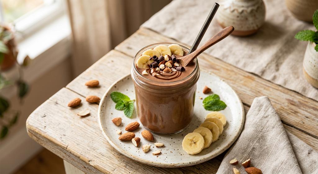 Halal Creamy Chocolate Banana Protein Drink Recipe