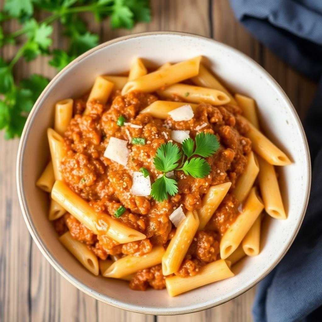 Halal Creamy Red Lentil Pasta Sauce (Healthy)