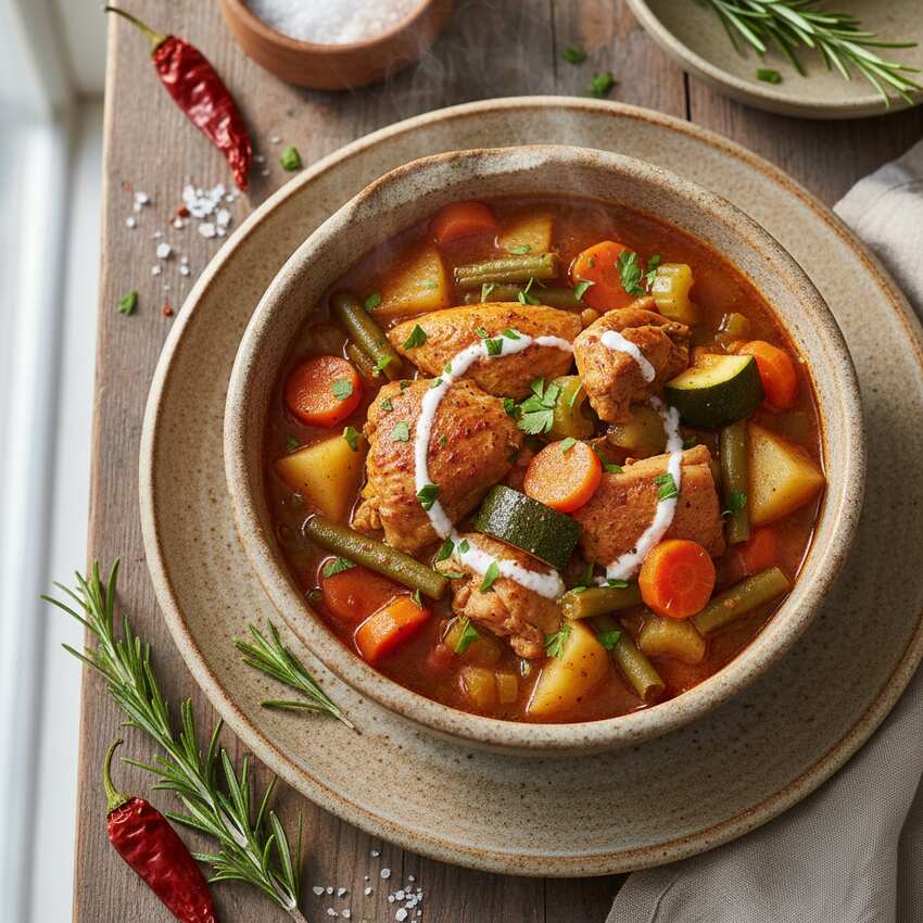 Halal Dairy Free Chicken Vegetable Stew