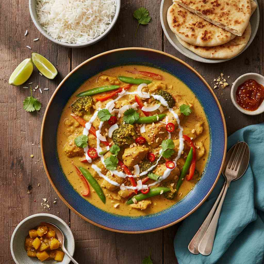 Halal Dairy Free Coconut Chicken Curry Recipe