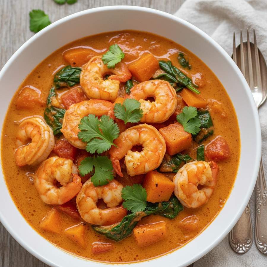 Halal Dairy Free Paleo Shrimp Curry
