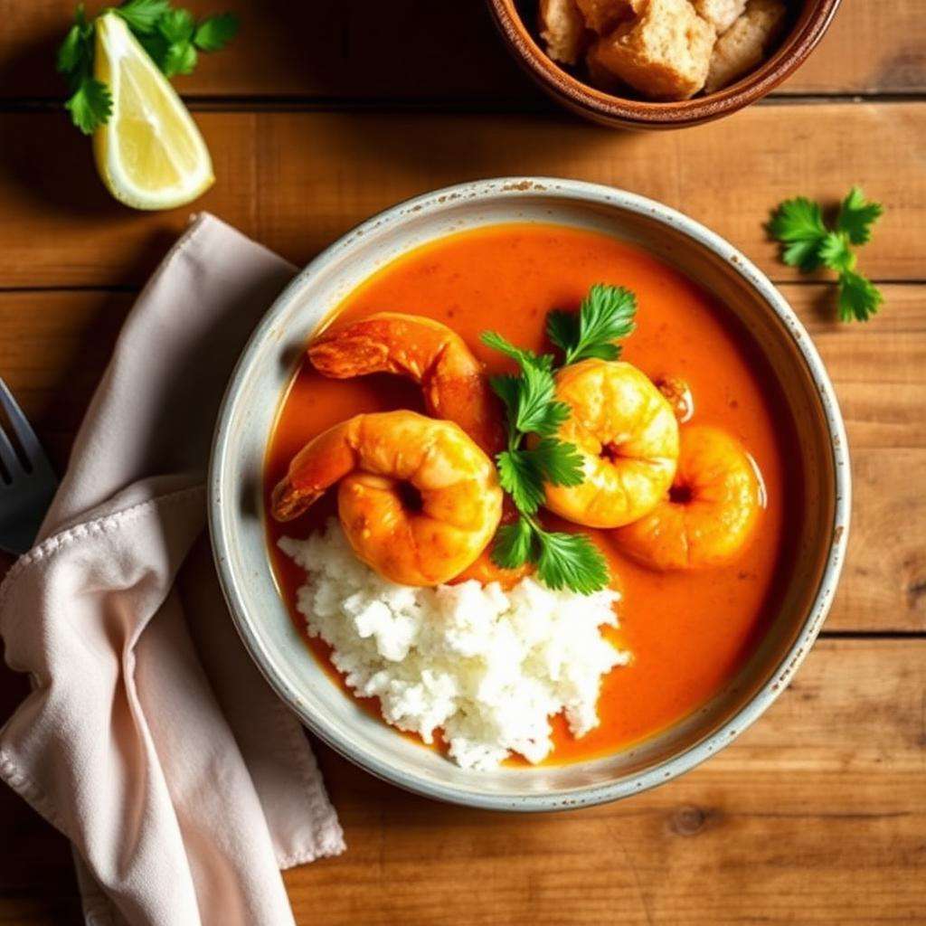 Halal Dairy Free Shrimp Coconut Curry Recipe