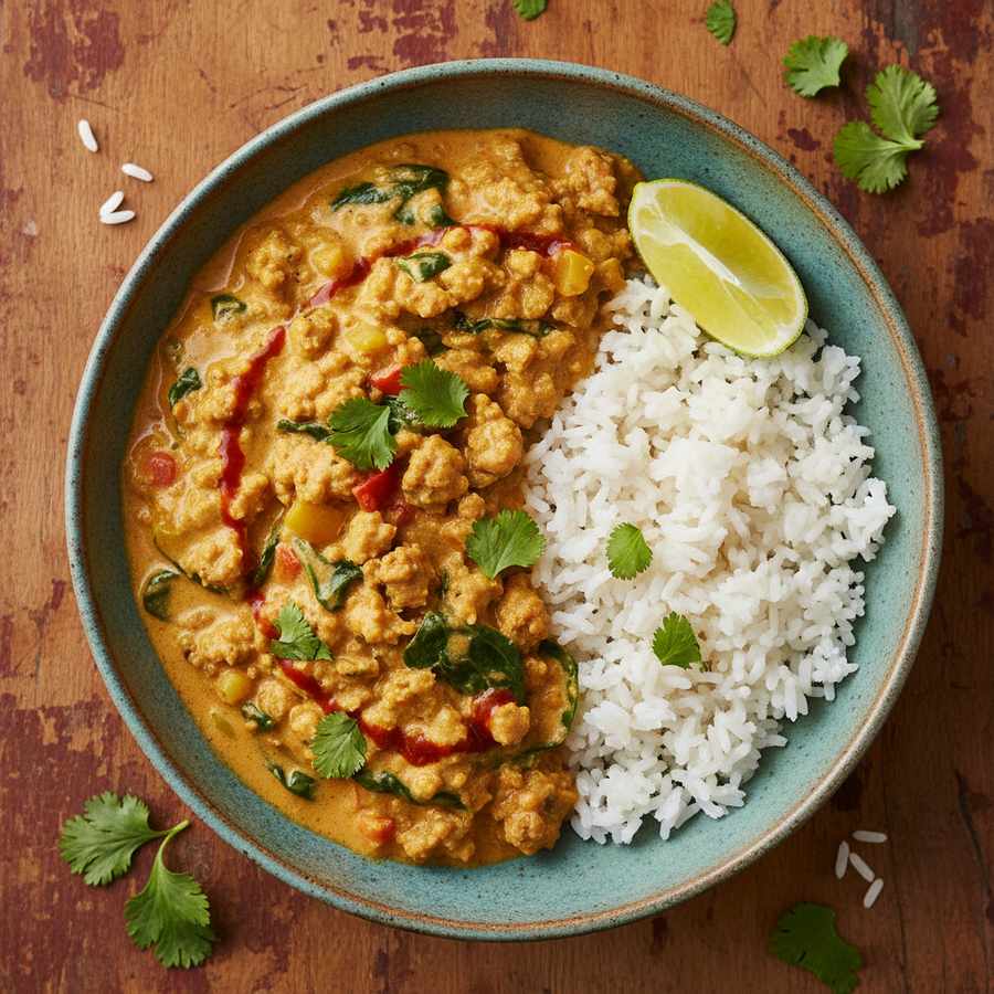 Halal Dairy Free Turkey Coconut Curry Recipe