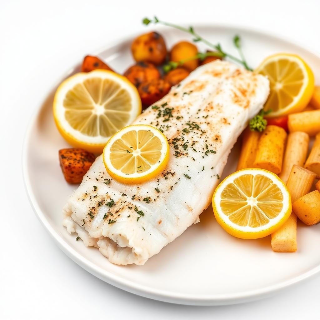 Halal Diabetic Friendly Baked Cod