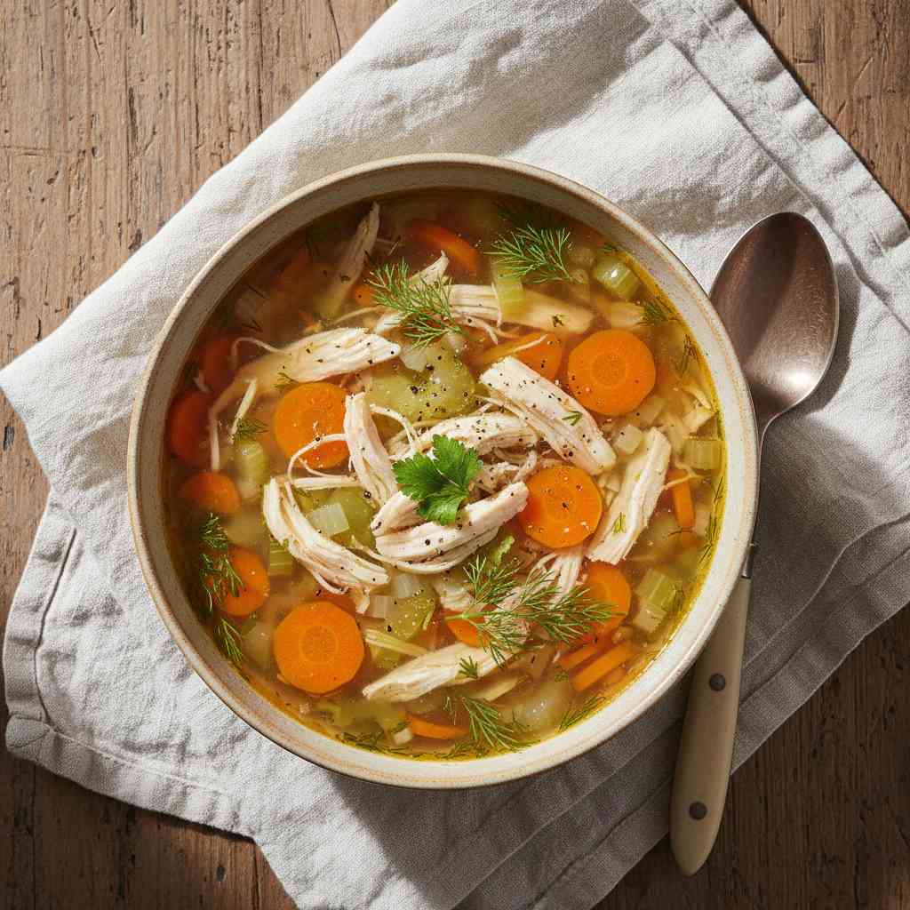 Halal Diabetic Friendly Chicken Vegetable Soup Recipe