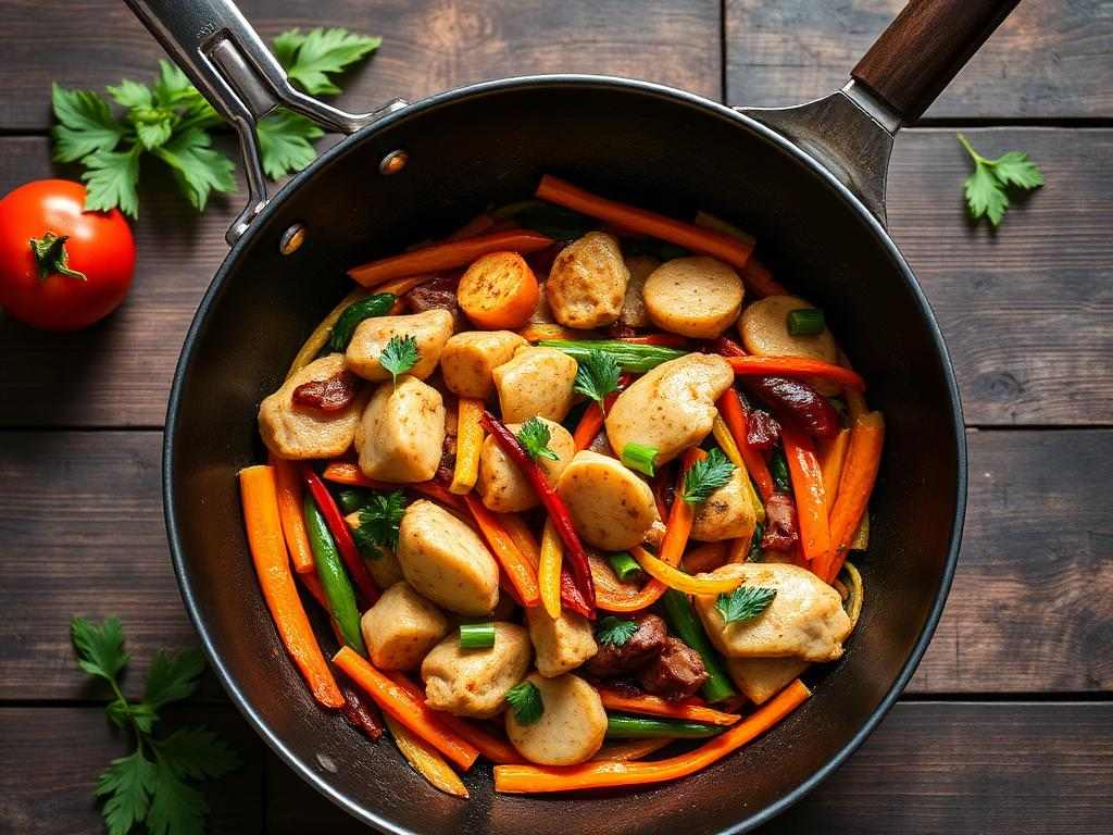 Halal Diabetic Friendly Chicken Vegetable Stir Fry Recipe