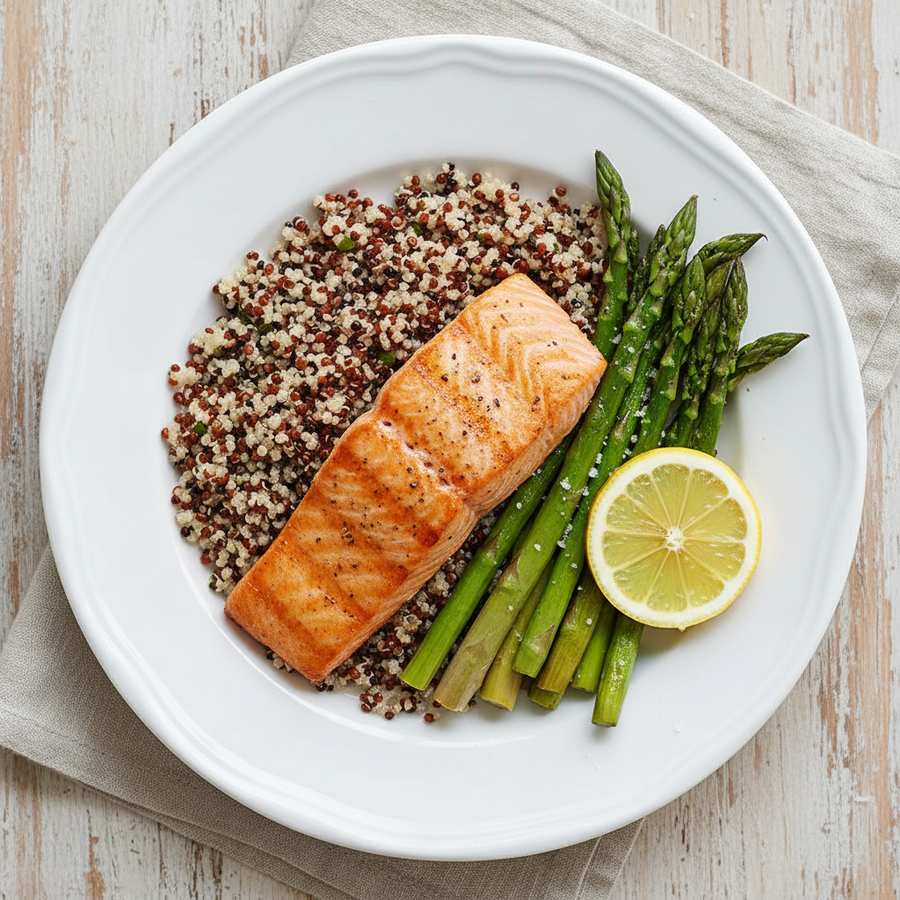 Halal Diabetic Friendly Salmon Asparagus Recipe