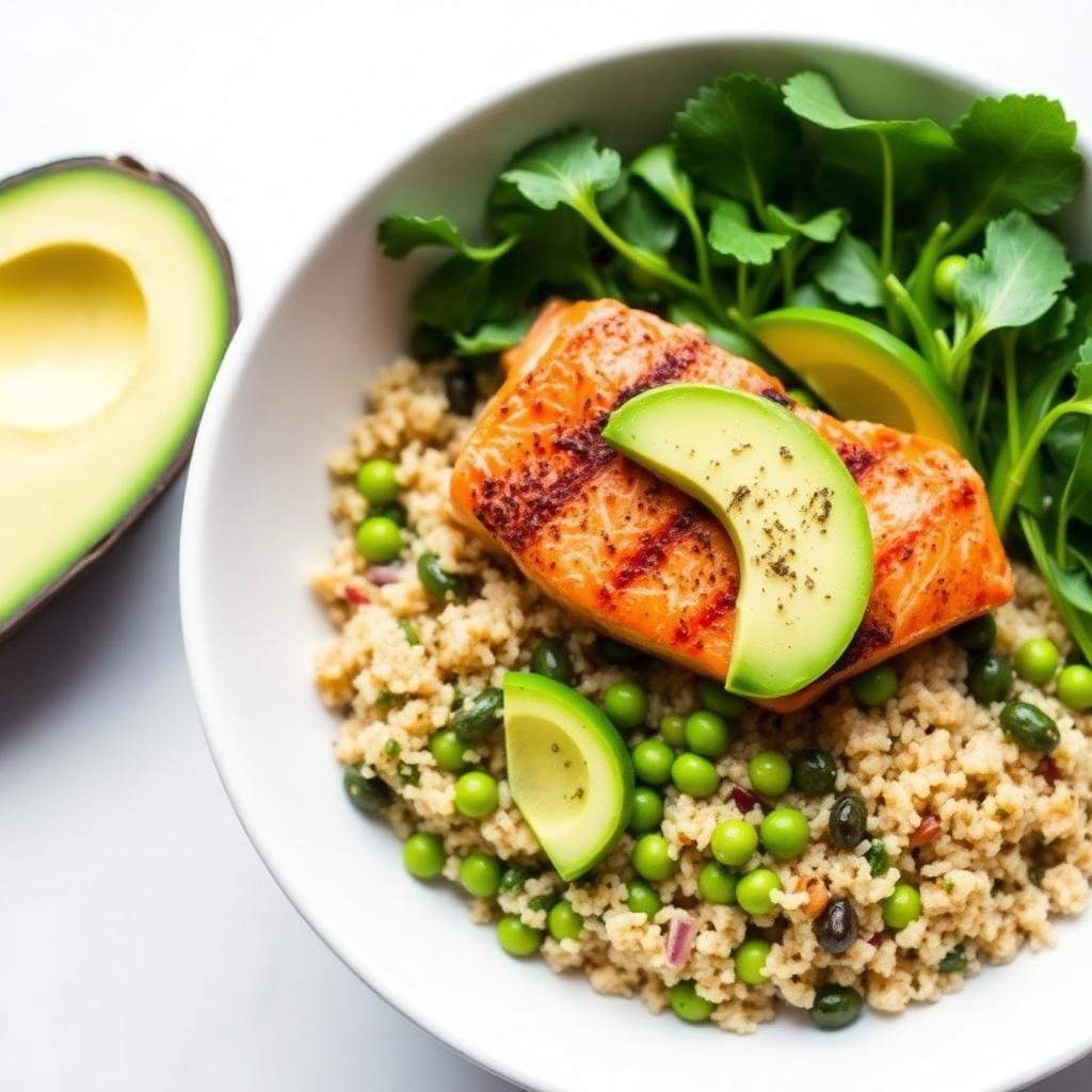 Halal Diabetic Friendly Salmon Bowl