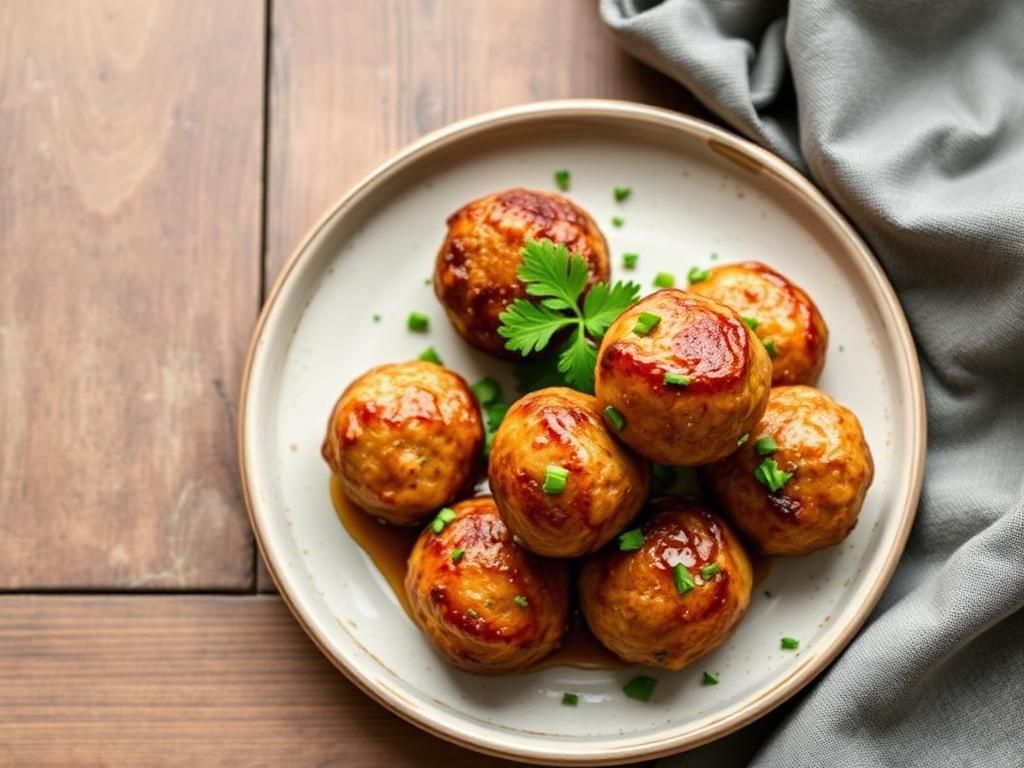 Halal Easy Air Fryer Turkey Meatballs