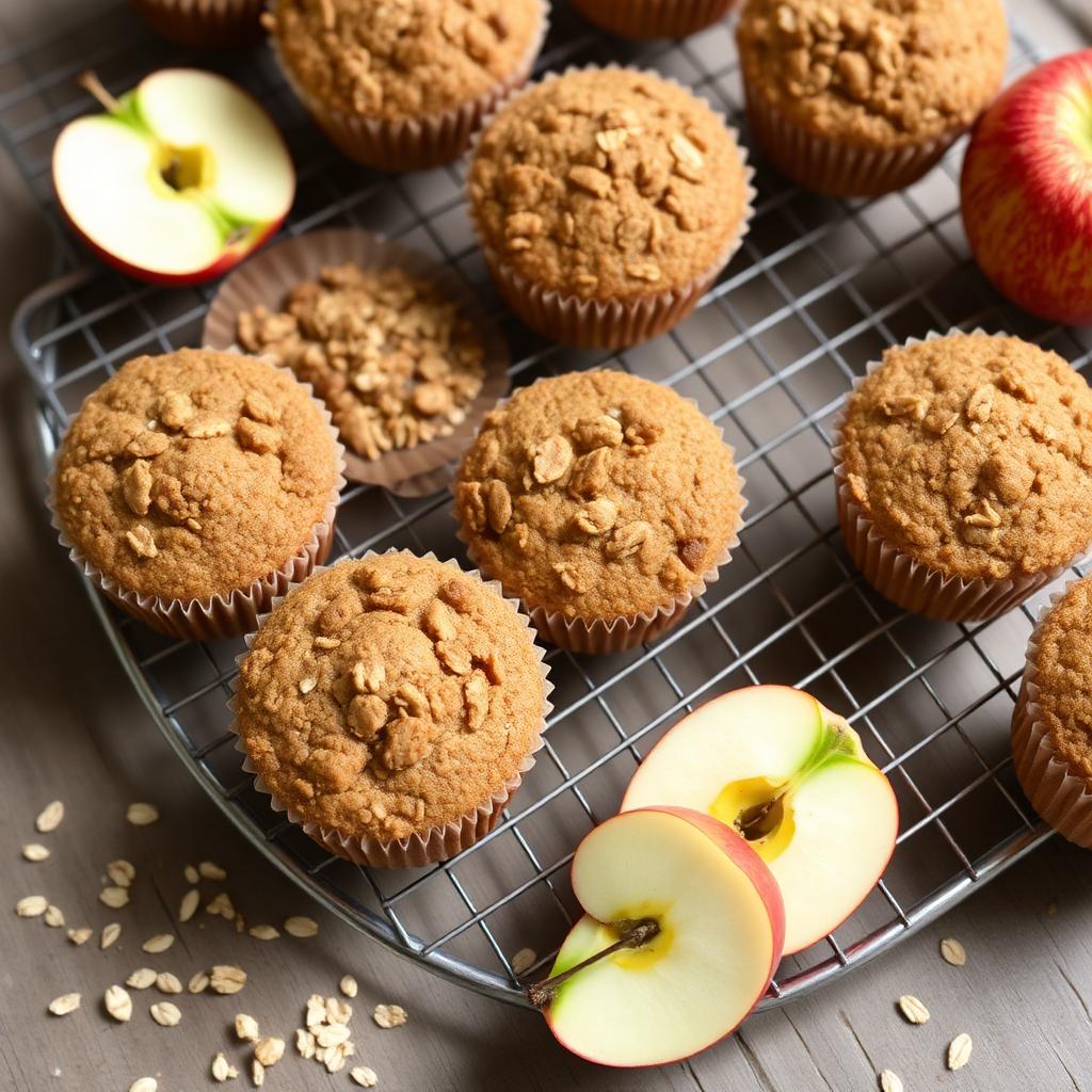 Halal Easy Apple Oat Muffins (Healthy) Recipe