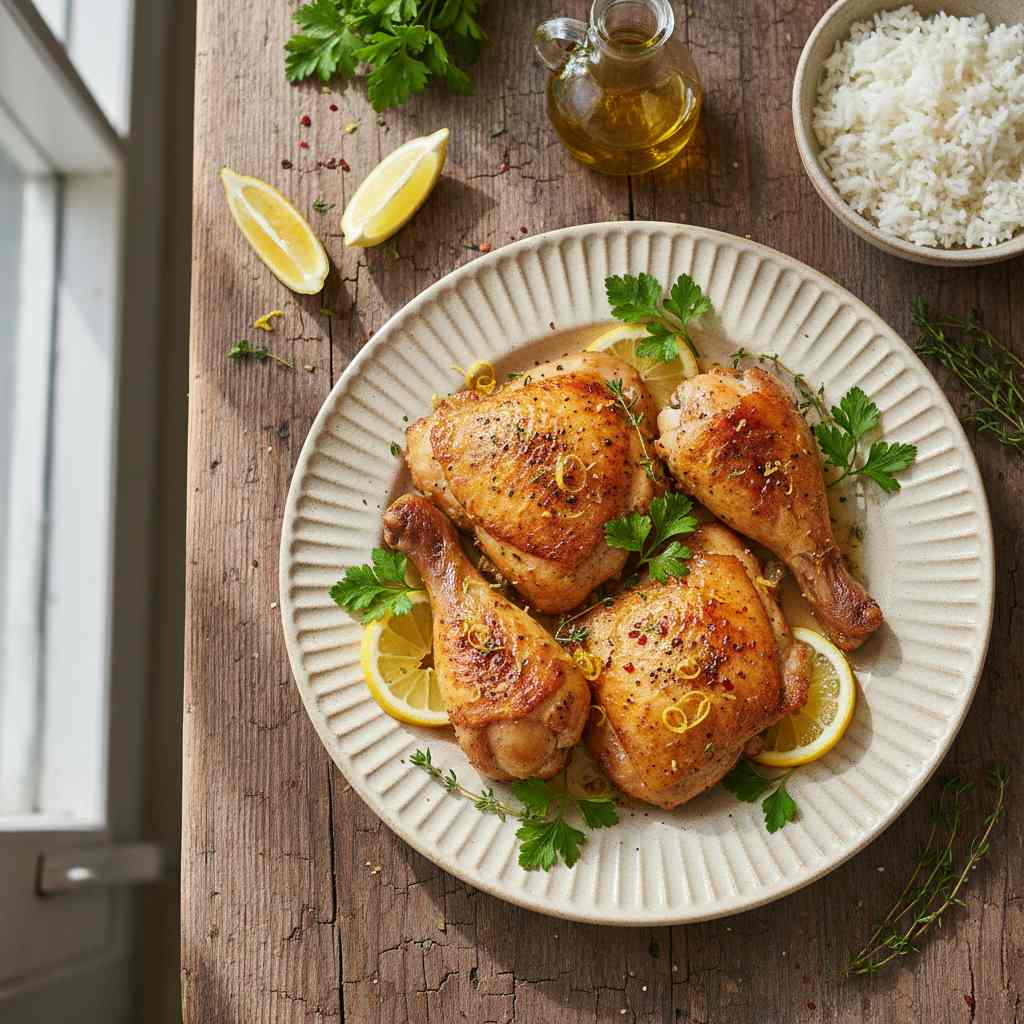 Halal Easy Baked Lemon Pepper Chicken Recipe