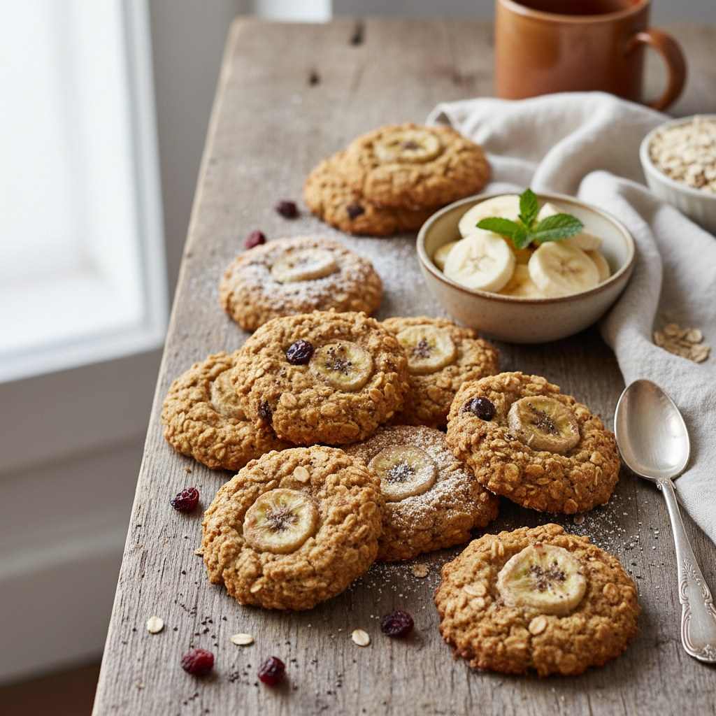 Halal Easy Banana Oat Breakfast Cookies Recipe