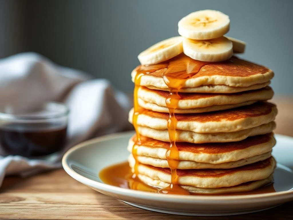 Halal Banana Oat Breakfast Pancakes