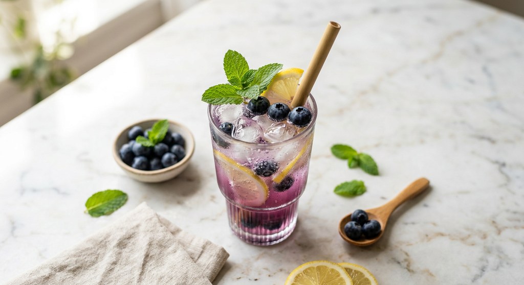Halal Easy Blueberry Lemon Coconut Water Drink