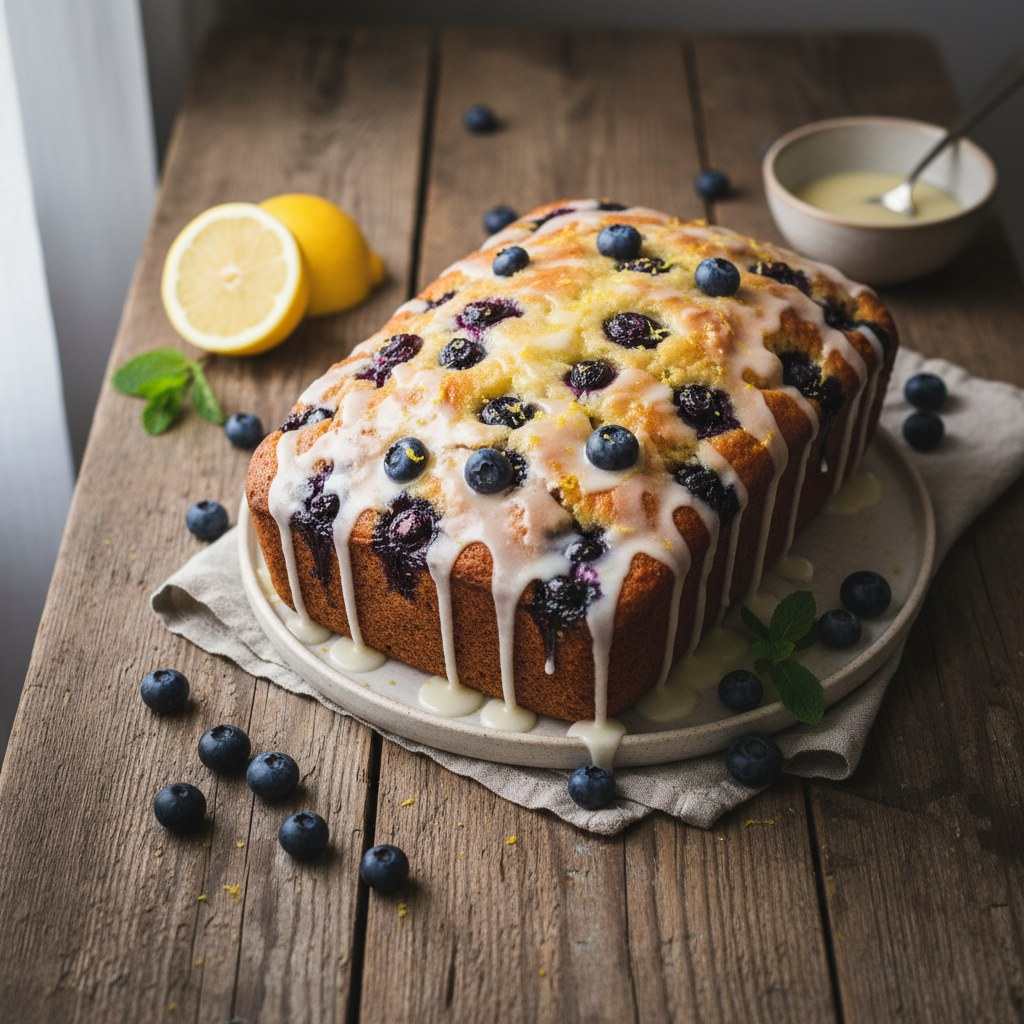 Halal Easy Blueberry Lemon Loaf Cake (Healthy) Recipe