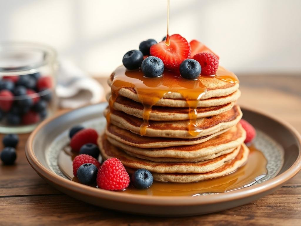Halal Buckwheat Breakfast Pancakes