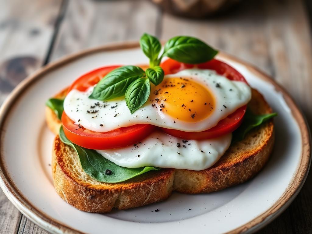 Halal Easy Caprese Style Breakfast Sandwich Recipe