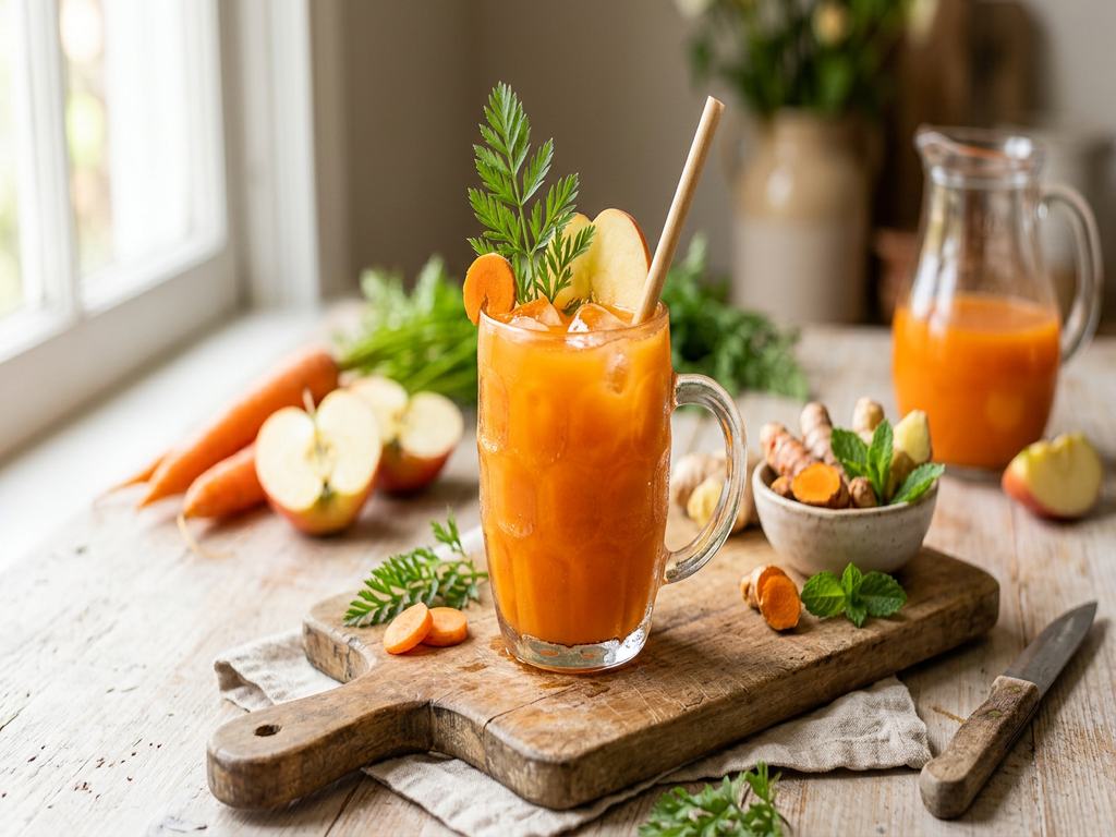 Halal Easy Carrot Apple Turmeric Juice Recipe