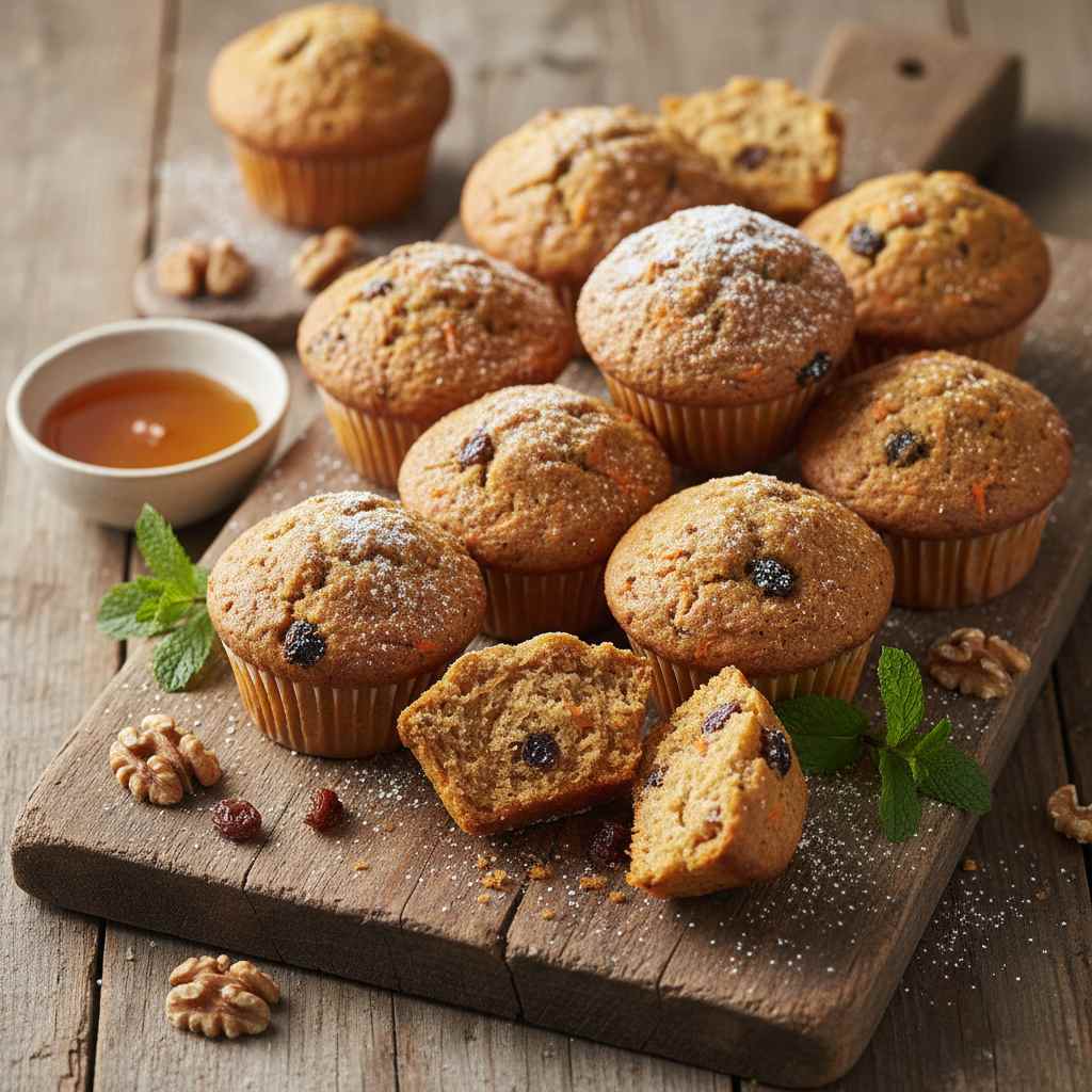 Halal Easy Carrot Raisin Muffins (Healthy) Recipe