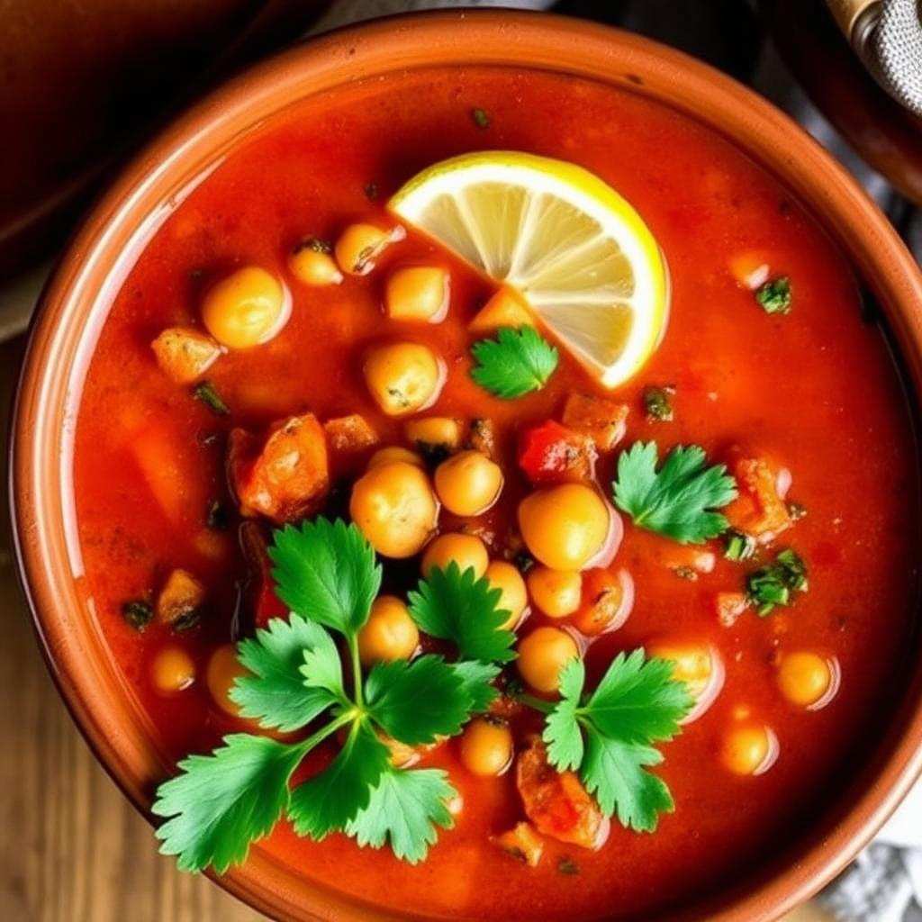 Halal Easy Chickpea Vegetable Soup (Moroccan)