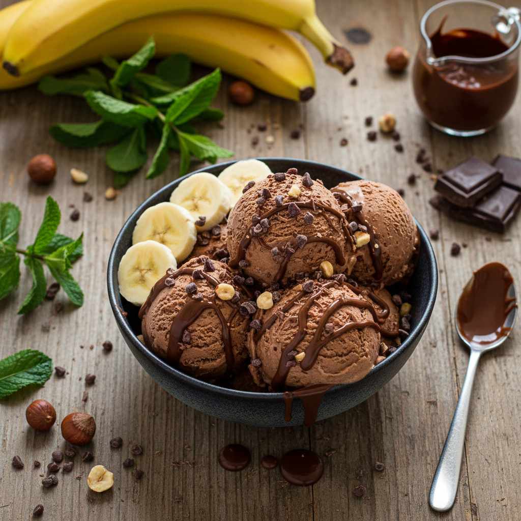Halal Easy Chocolate Banana Nice Cream Recipe