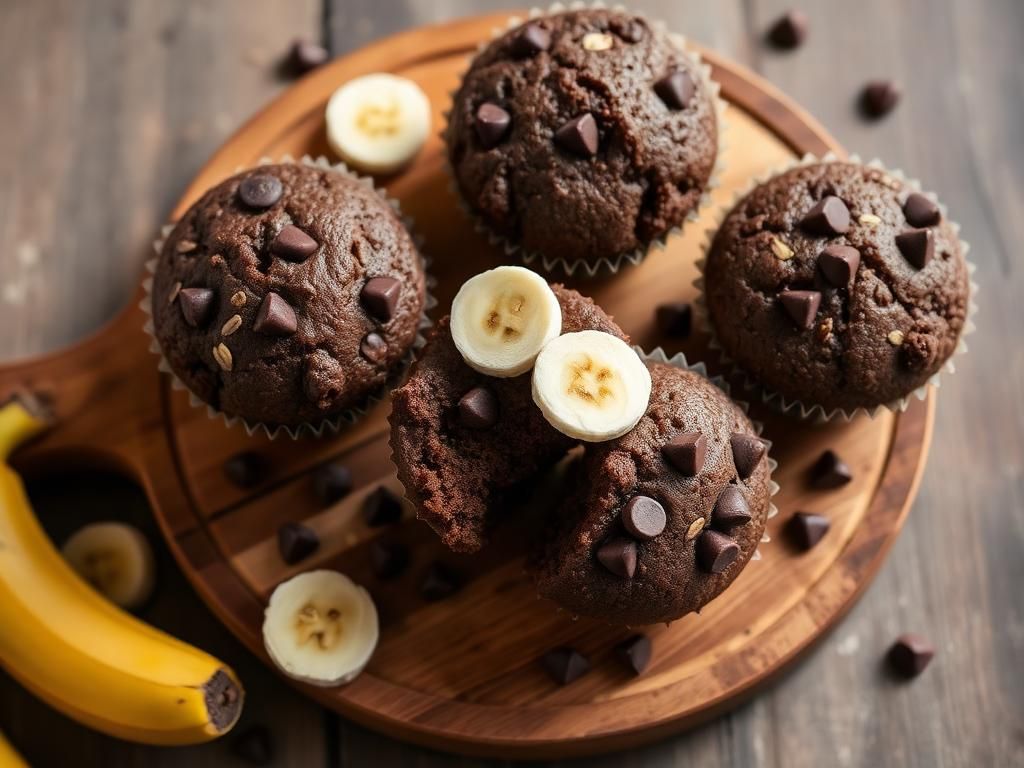Halal Easy Chocolate Banana Oat Muffins Recipe