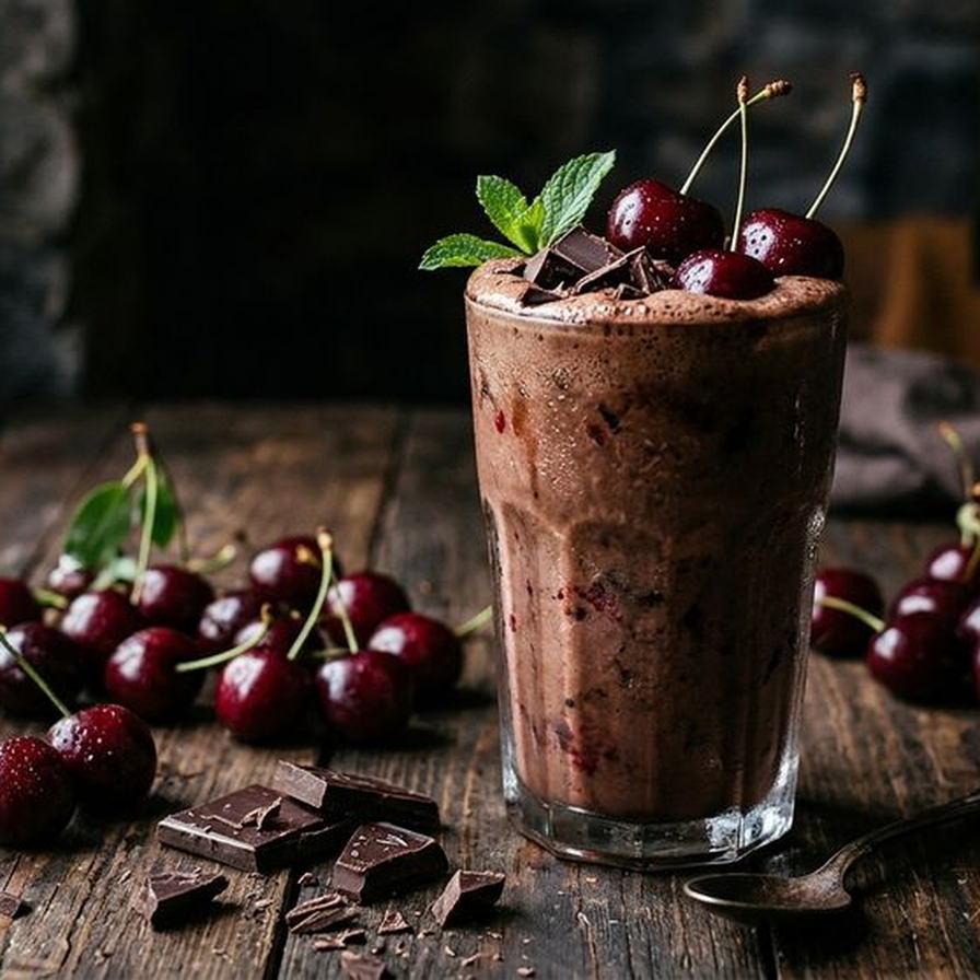 Halal Easy Chocolate Cherry Protein Smoothie