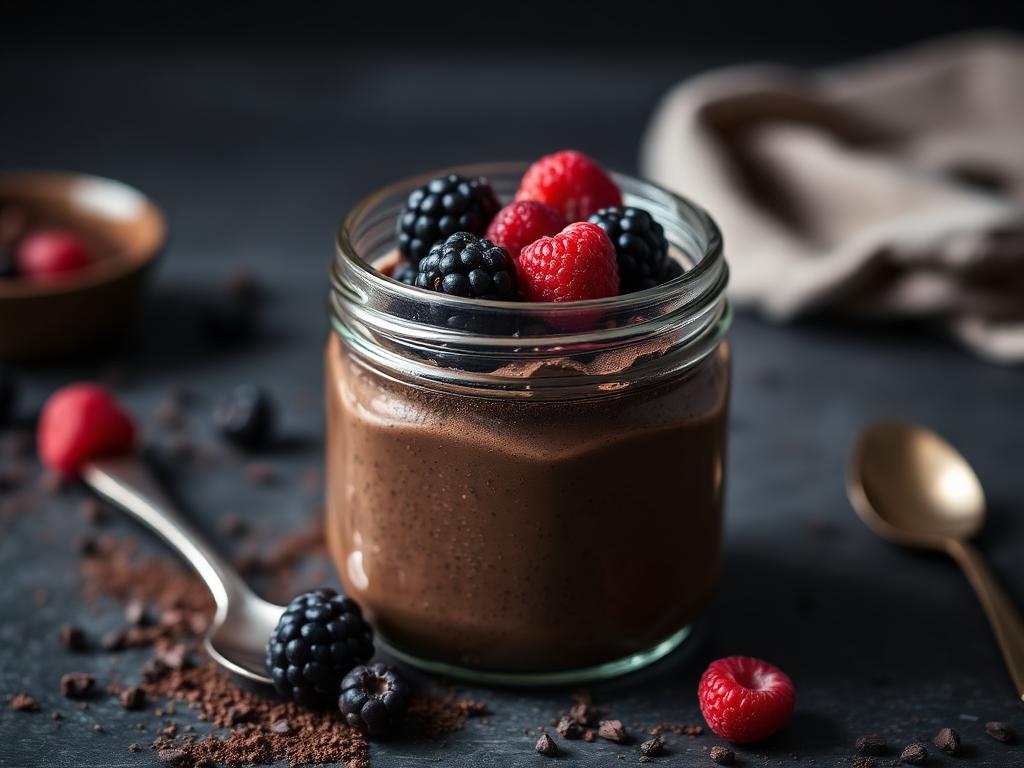 Halal Easy Chocolate Chia Protein Pudding Recipe