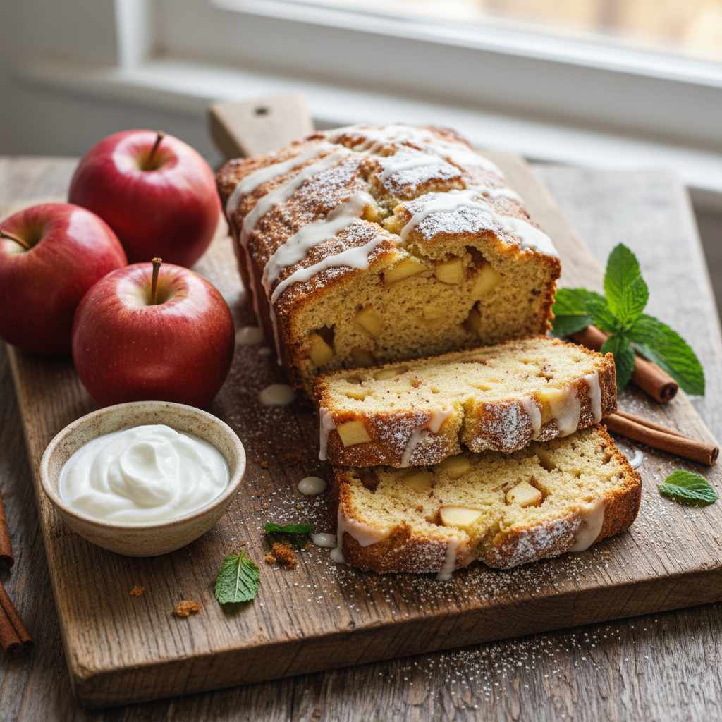 Halal Easy Cinnamon Apple Protein Bread Recipe