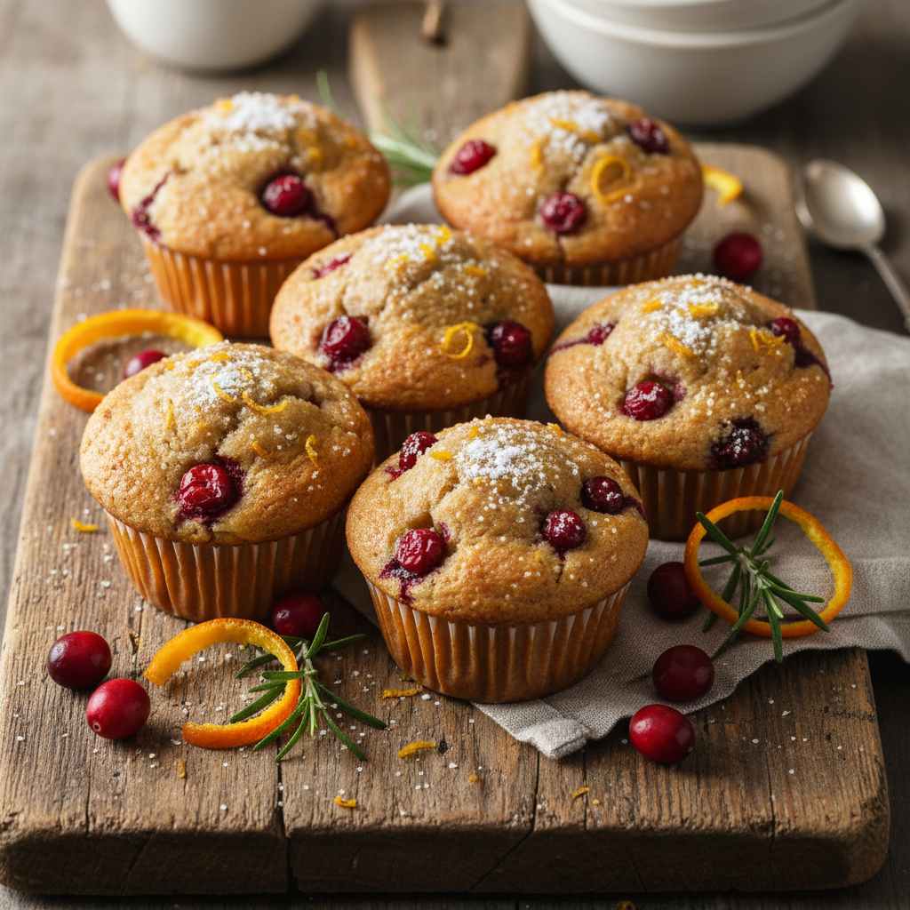 Halal Easy Cranberry Orange Muffins (Healthy) Recipe