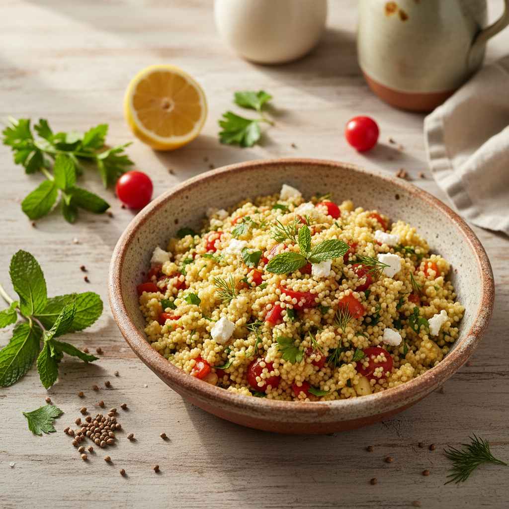 Halal Easy Herbed Couscous Side Dish Recipe