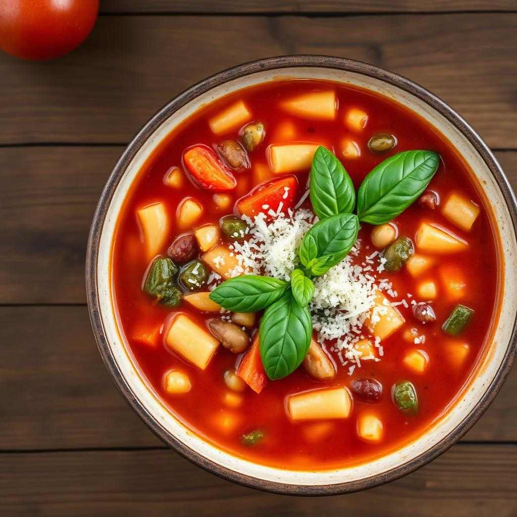 Halal Easy Italian Minestrone Soup (No Pork)