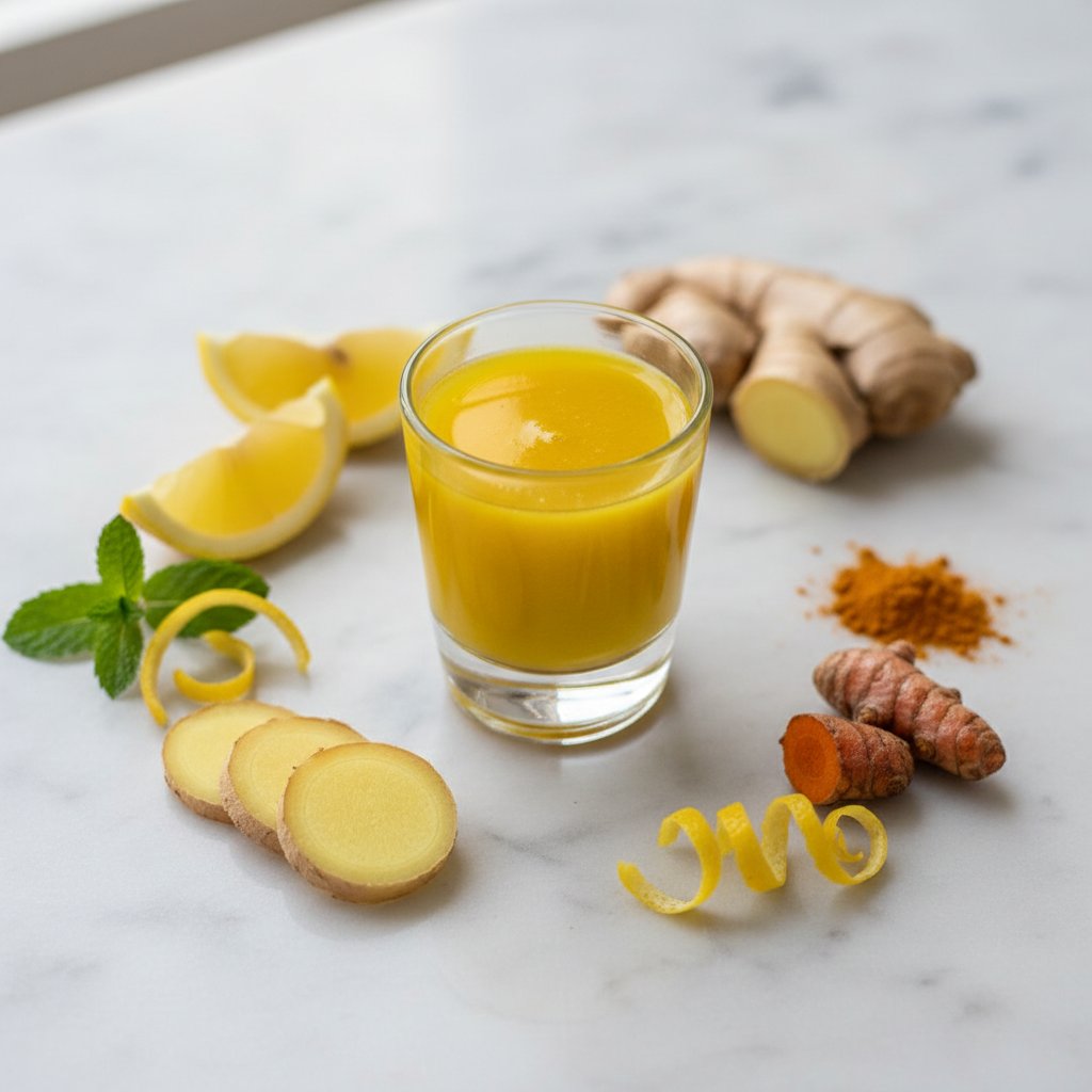 Halal Easy Lemon Ginger Turmeric Shot