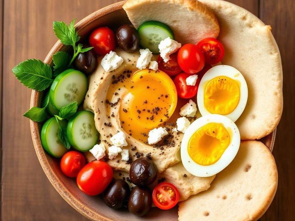 Halal Mediterranean Breakfast Bowl