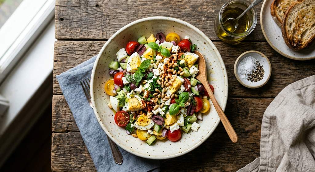 Halal Easy Mediterranean Breakfast Egg Salad Recipe