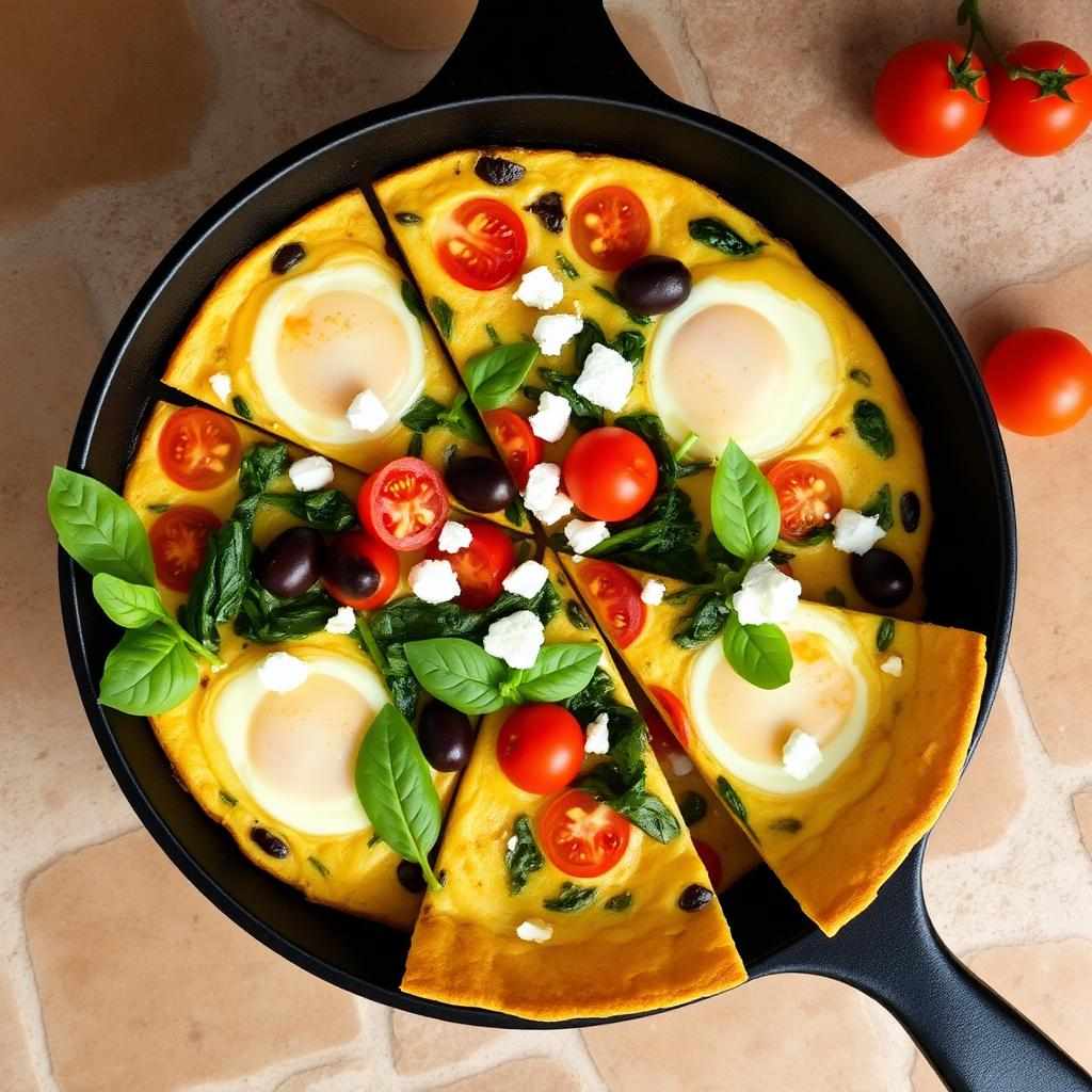 Halal Easy Mediterranean Breakfast Frittata Recipe