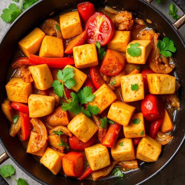 Halal Easy Paneer Jalfrezi Stir Fry