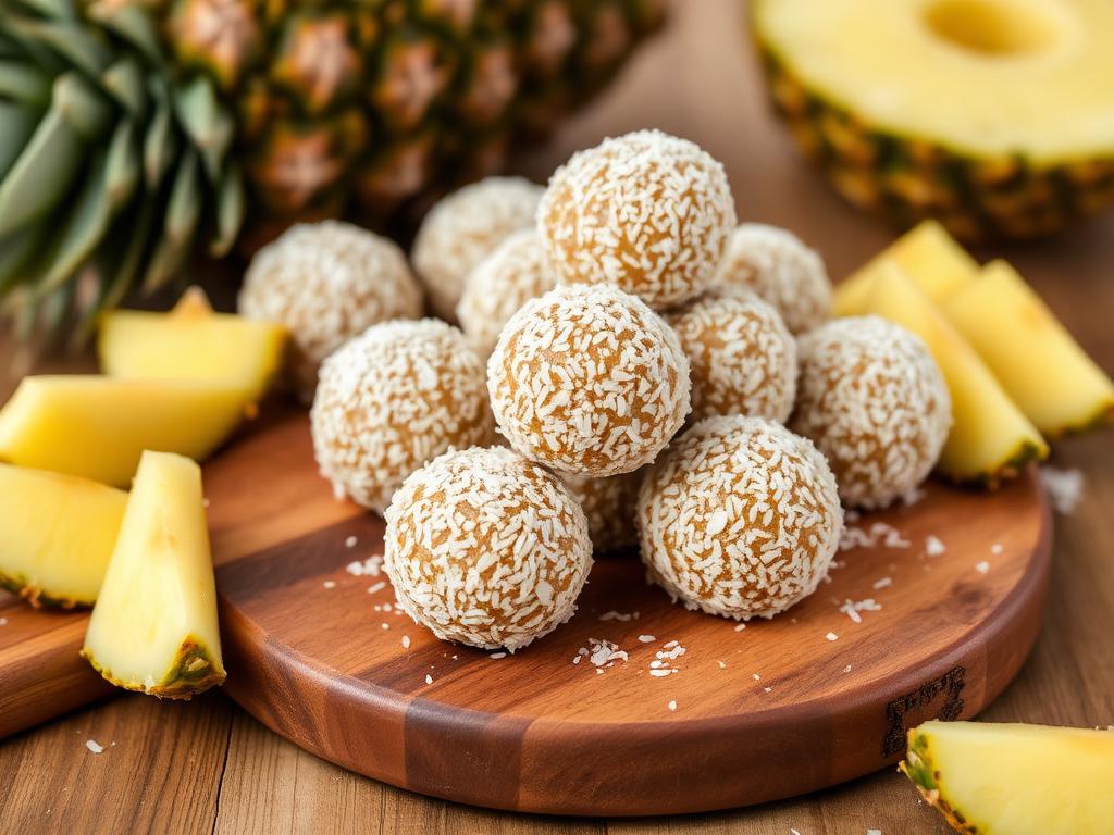Halal Easy Pineapple Protein Energy Balls Recipe