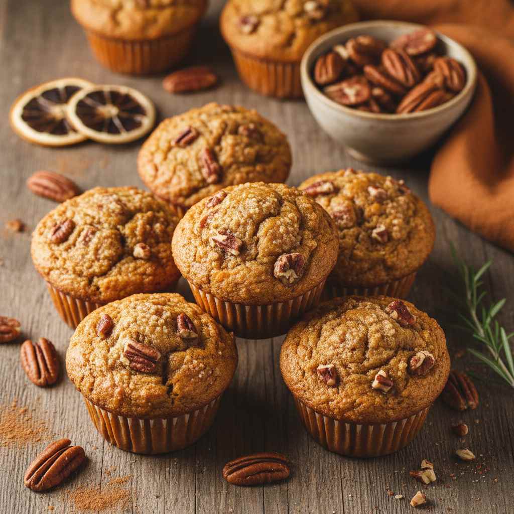Halal Easy Pumpkin Pecan Muffins Recipe