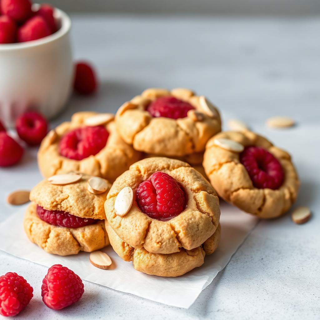 Halal Easy Raspberry Almond Protein Cookies Recipe