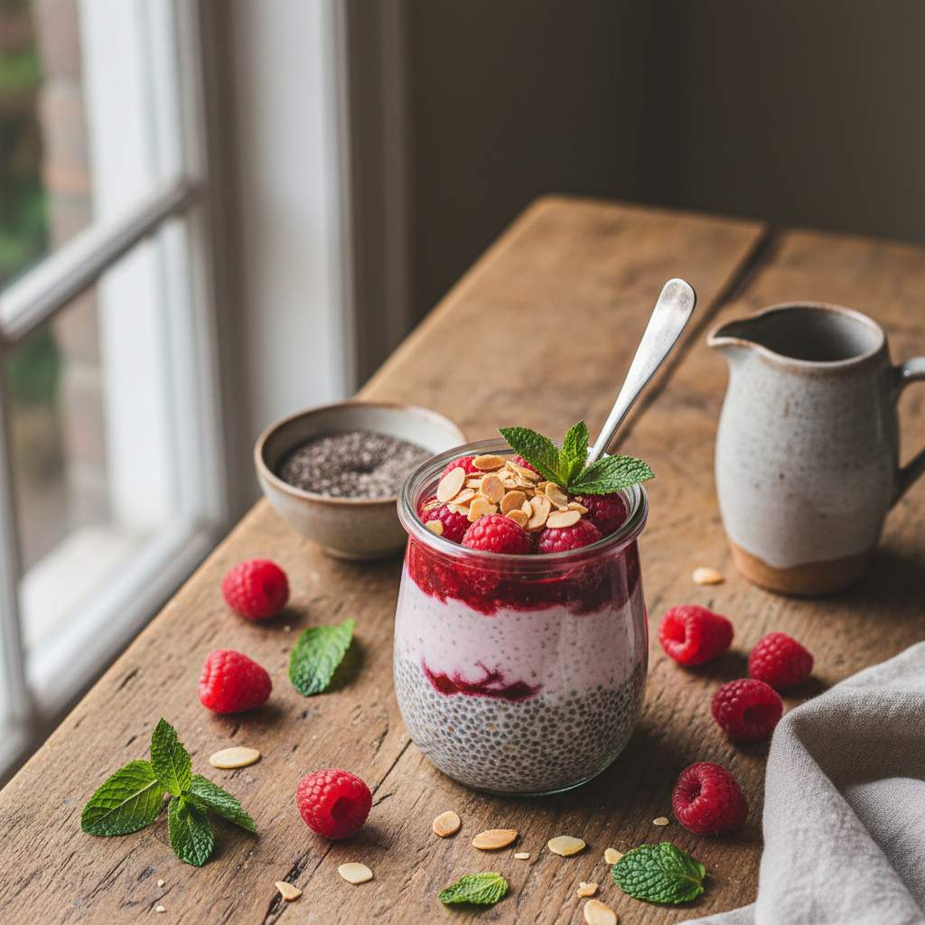 Halal Easy Raspberry Chia Pudding Recipe